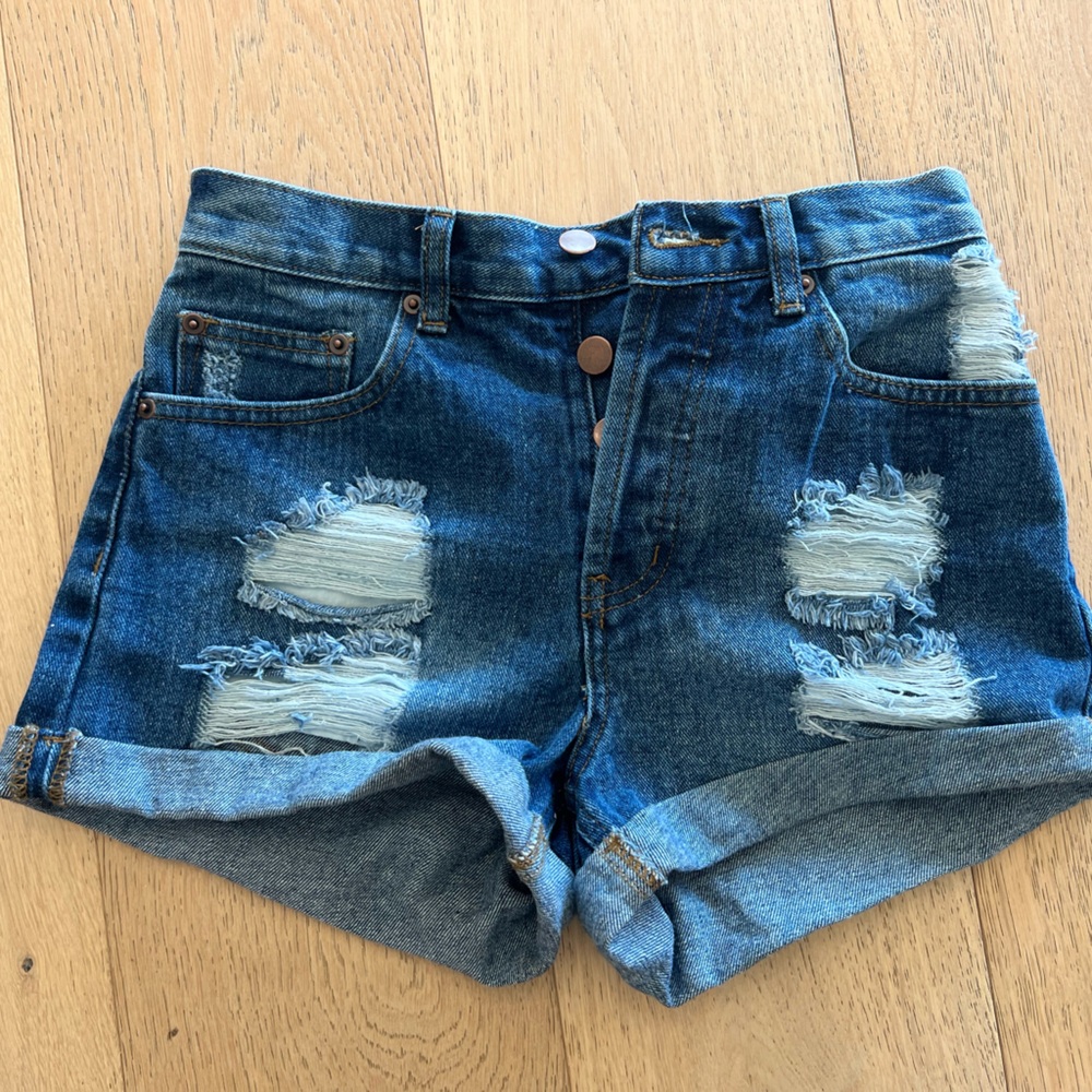 Forever 21 Jean shorts distressed
